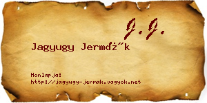 Jagyugy Jermák névjegykártya